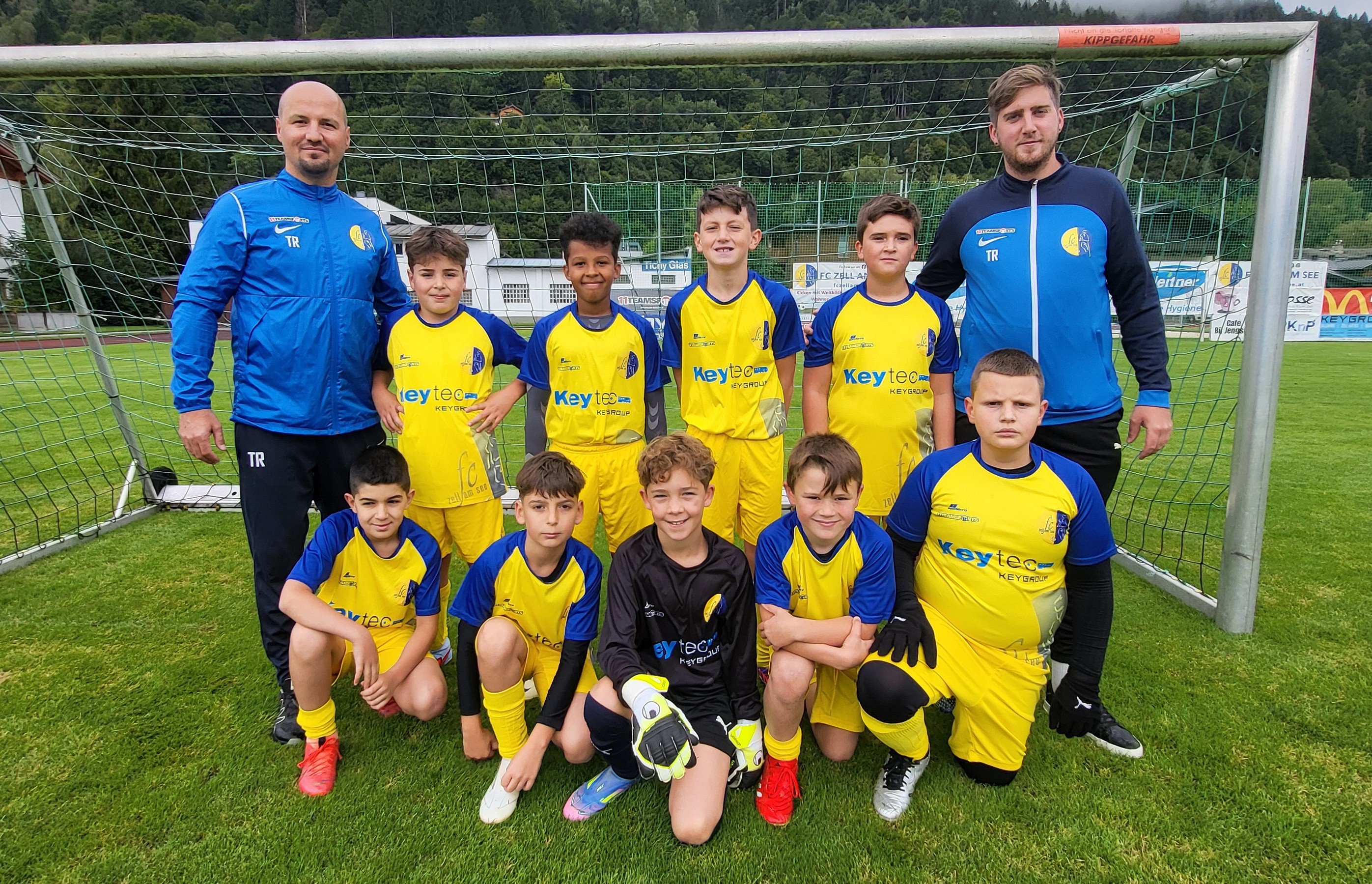 Mannschaftsfoto der U11 des FC Zell am See